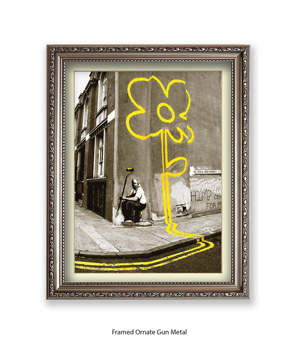 Pollard Street Two Tone Banksy Art Print