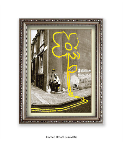 Pollard Street Two Tone Banksy Art Print