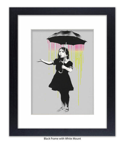 Umbrella Girl Banksy Art Print