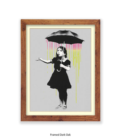 Umbrella Girl Banksy Art Print