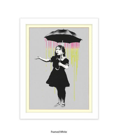 Umbrella Girl Banksy Art Print