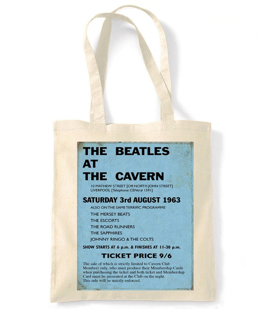 Beatles -  Cavern Ticket - Shopping Tote Bag