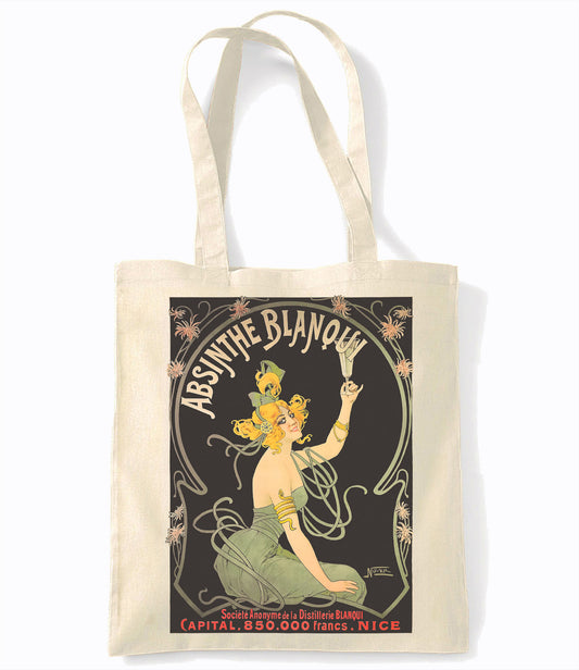Absinthe Blanqui - Retro Shopping Tote Bag