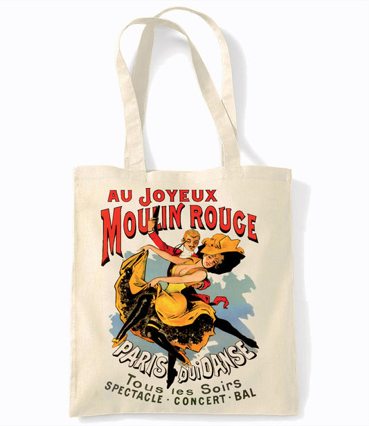 Moulin Rouge - Joyeux - Retro Shopping Tote Bag