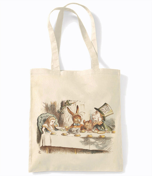 Alice - Mad Hatter Tea Party - H - Retro Shopping Tote Bag
