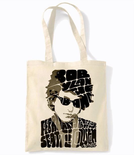 Bob Dylan - Seattle  - Retro Shopping Tote Bag