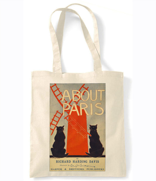 About Paris - Retro Shopping Tote Bag