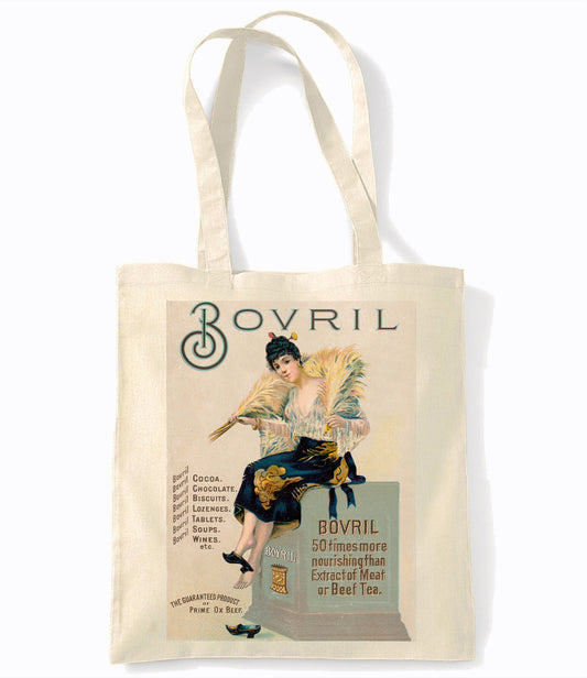 Bovril 50 Times More  - Retro Shopping Tote Bag
