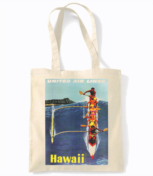 Hawaii - Retro Shopping Tote Bag