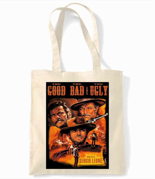 Good The Bad And The Ugly - Retro Shopping Tote Bag