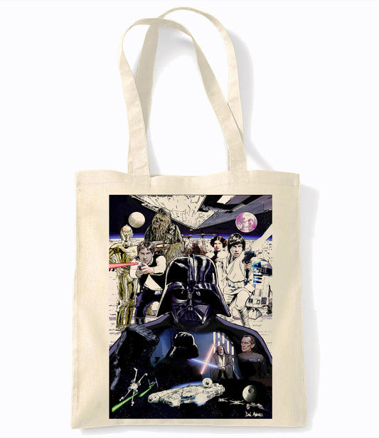 Dan Avenell - Star Wars Collage - Retro Shopping Tote Bag