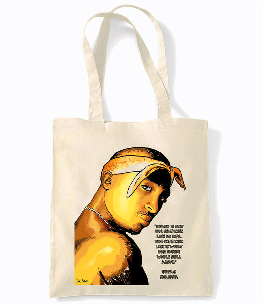 Tupac Shakur - Retro Shopping Tote Bag