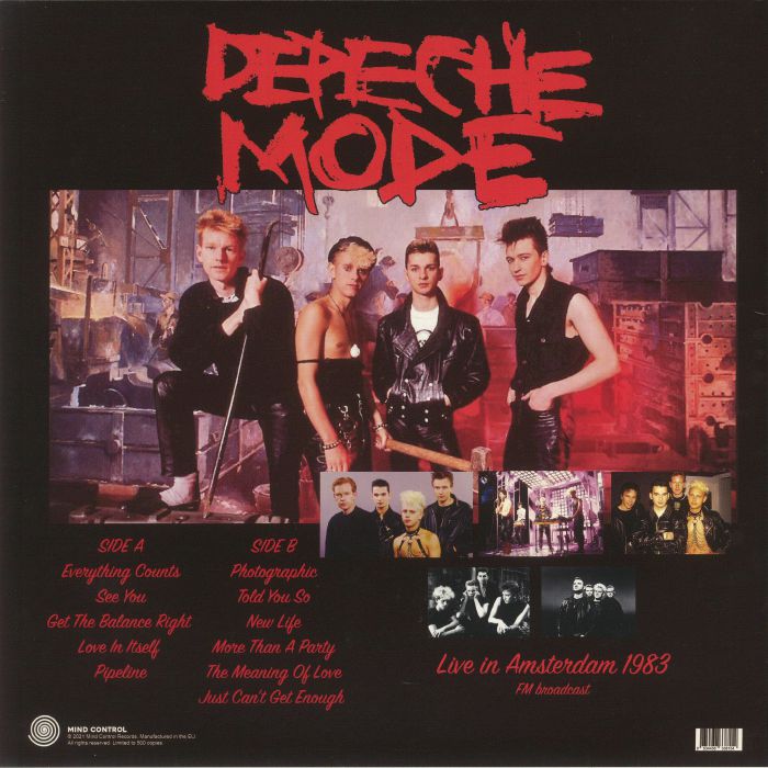 Depeche Mode - More Than a Party in Amsterdam - Live 1983 Black Vinyl