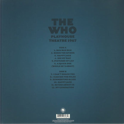 The Who - Playhouse Theatre - 1967 Gatefold Sleeve - Black Vinyl