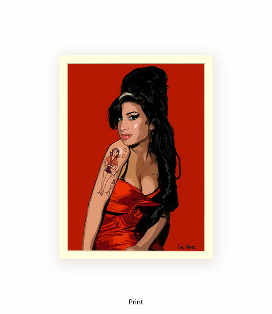 Amy Winehouse Avenell Art Print