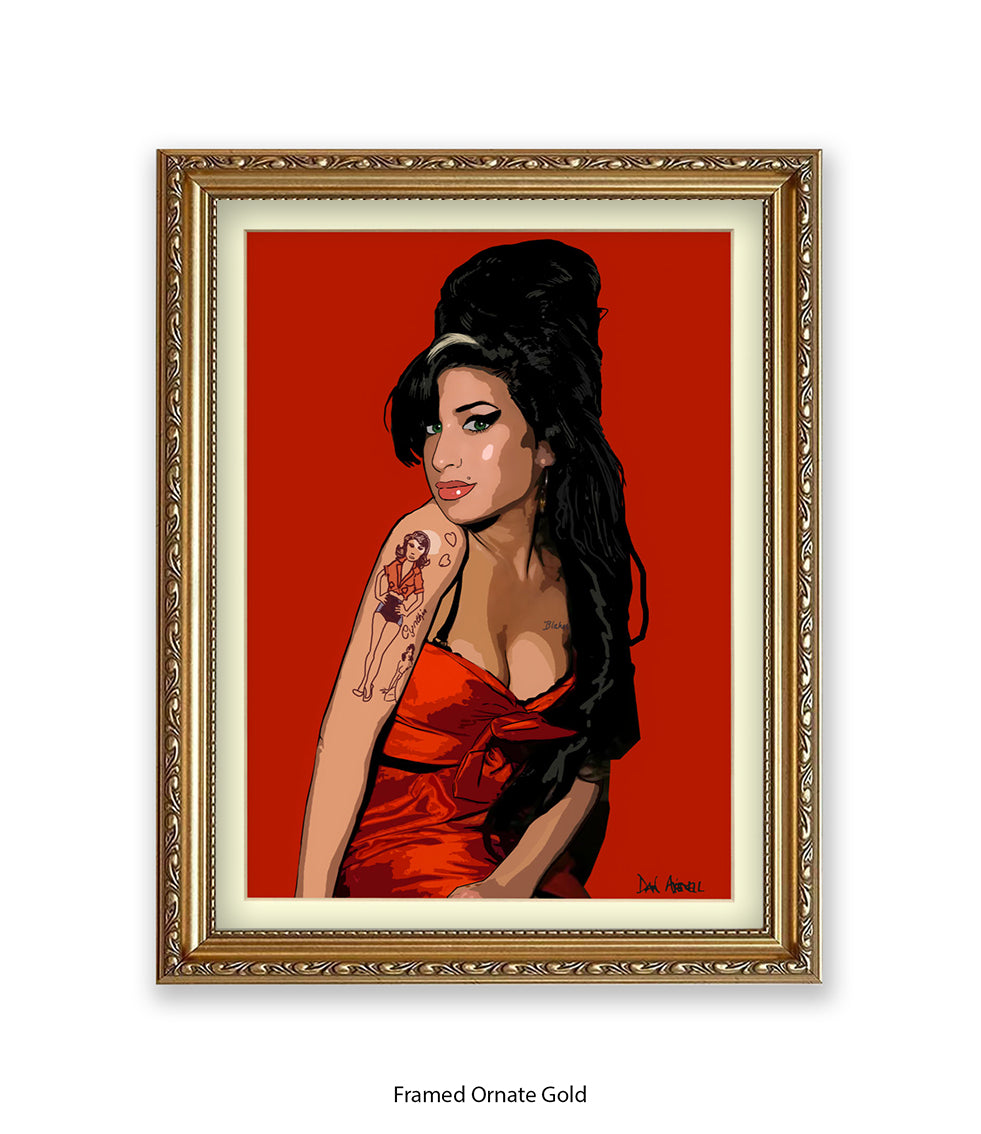 Amy Winehouse Avenell Art Print
