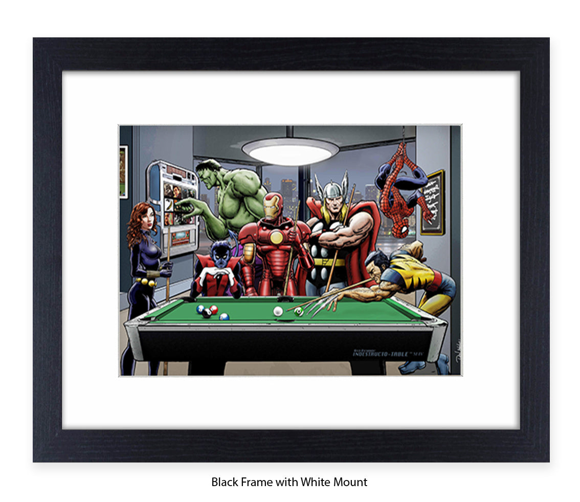 After Hours Pool Dan Avenell Art Print