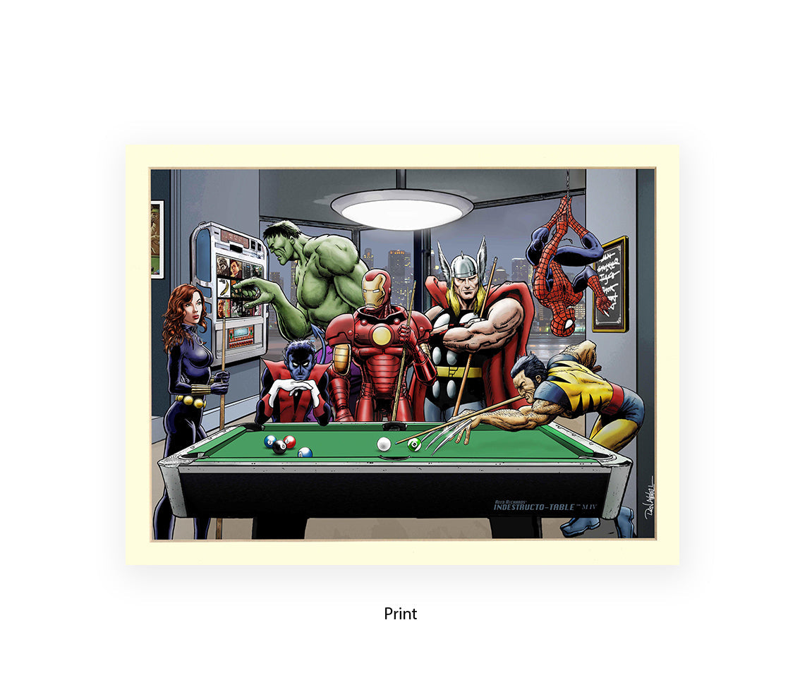 After Hours Pool Dan Avenell Art Print