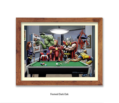 After Hours Pool Dan Avenell Art Print