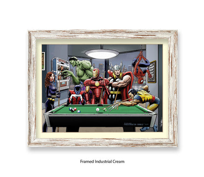 After Hours Pool Dan Avenell Art Print