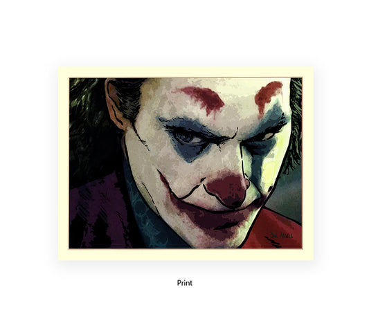 Joker Joaquin Phoenix Dan Avenell Art Print