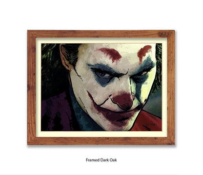 Joker Joaquin Phoenix Dan Avenell Art Print
