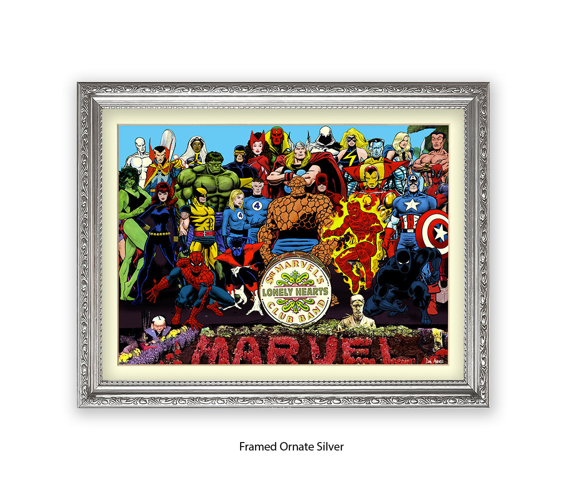 Sgt Marvels Lonely Hearts Club Band Dan Avenell Art Print
