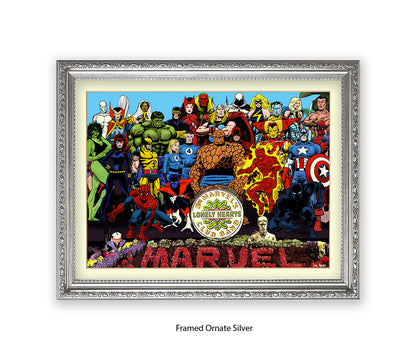 Sgt Marvels Lonely Hearts Club Band Dan Avenell Art Print