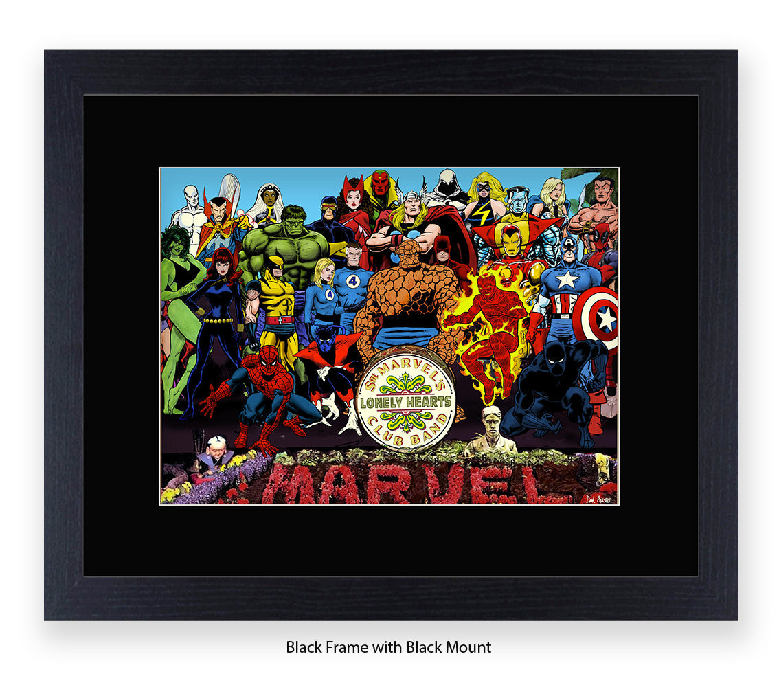 Sgt Marvels Lonely Hearts Club Band Dan Avenell Art Print