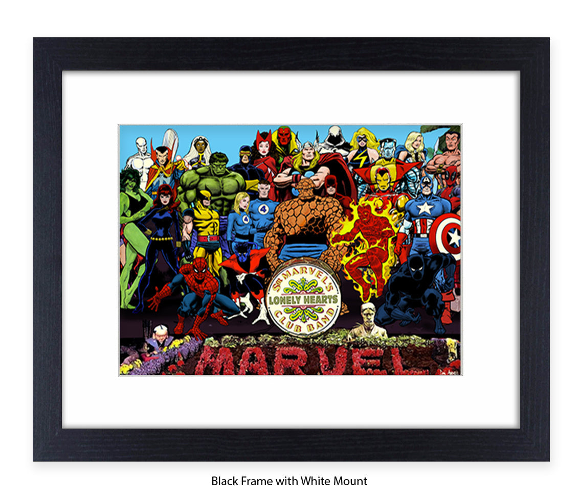 Sgt Marvels Lonely Hearts Club Band Dan Avenell Art Print