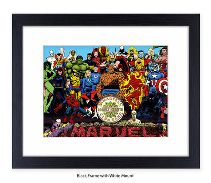 Sgt Marvels Lonely Hearts Club Band Dan Avenell Art Print