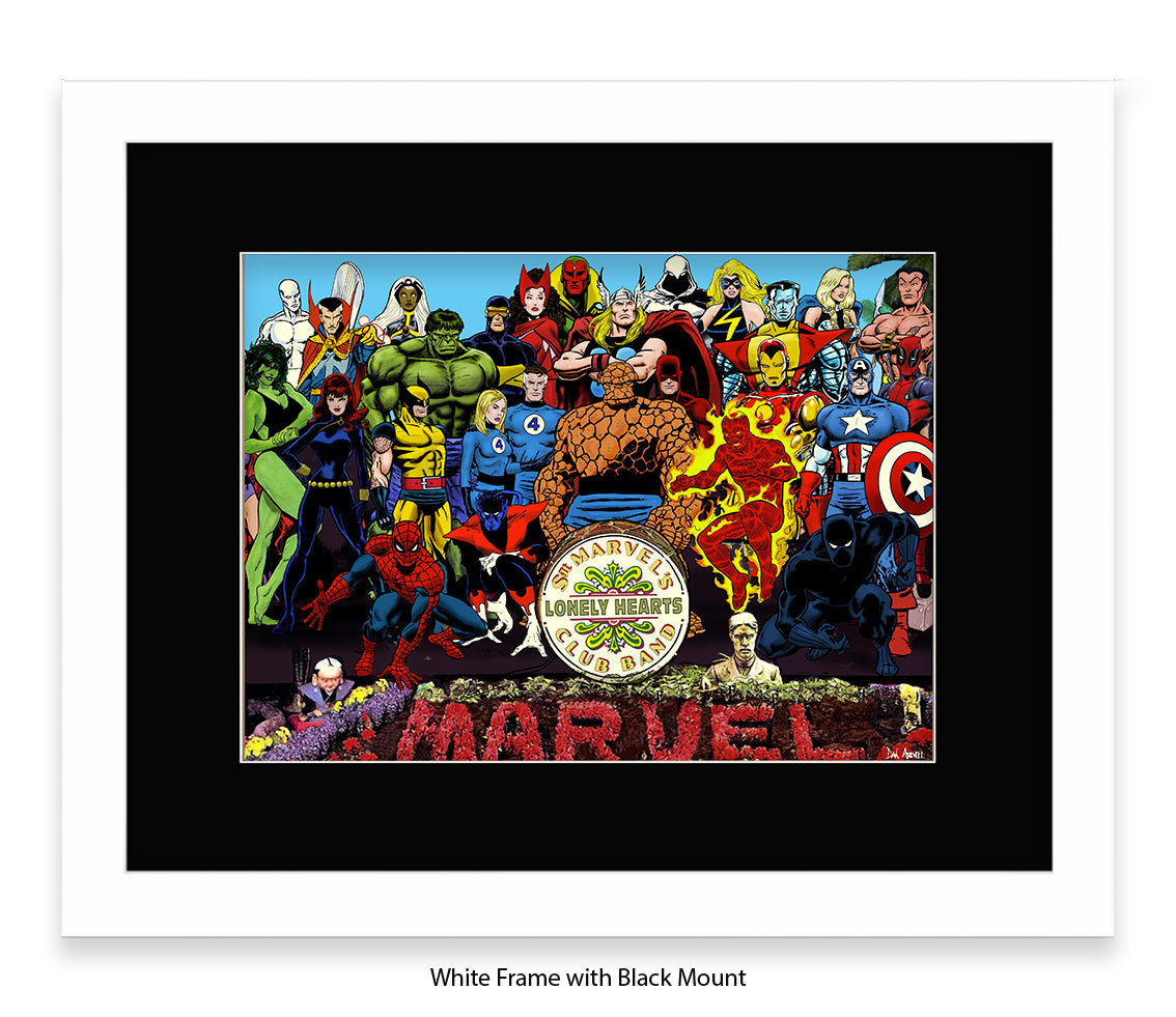 Sgt Marvels Lonely Hearts Club Band Dan Avenell Art Print