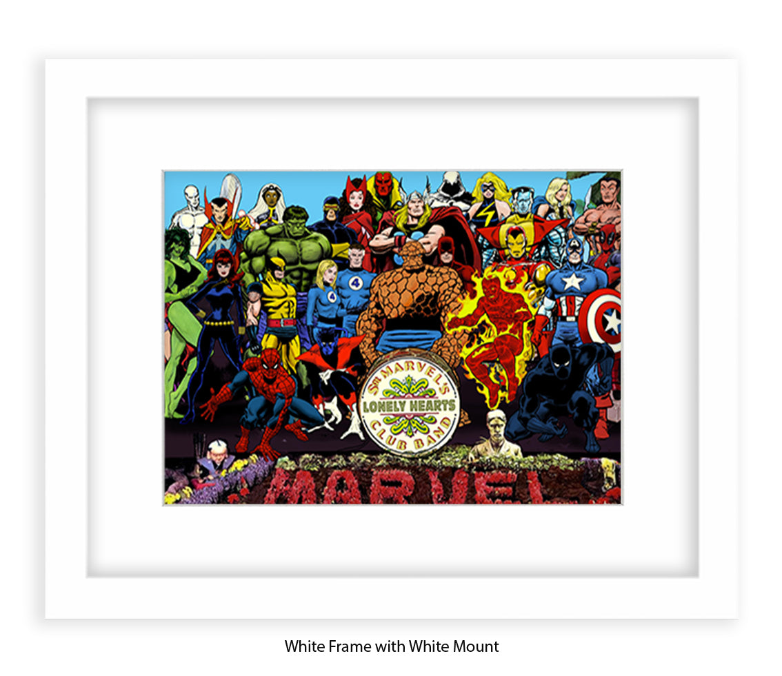 Sgt Marvels Lonely Hearts Club Band Dan Avenell Art Print