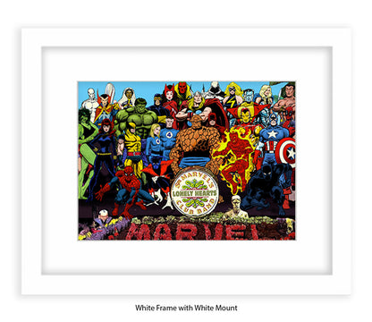 Sgt Marvels Lonely Hearts Club Band Dan Avenell Art Print
