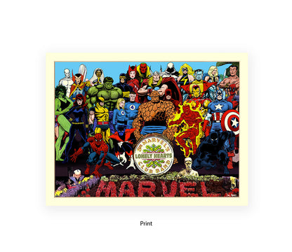 Sgt Marvels Lonely Hearts Club Band Dan Avenell Art Print