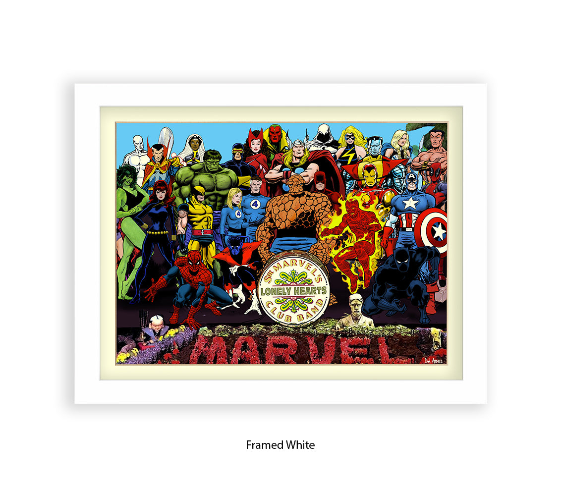 Sgt Marvels Lonely Hearts Club Band Dan Avenell Art Print