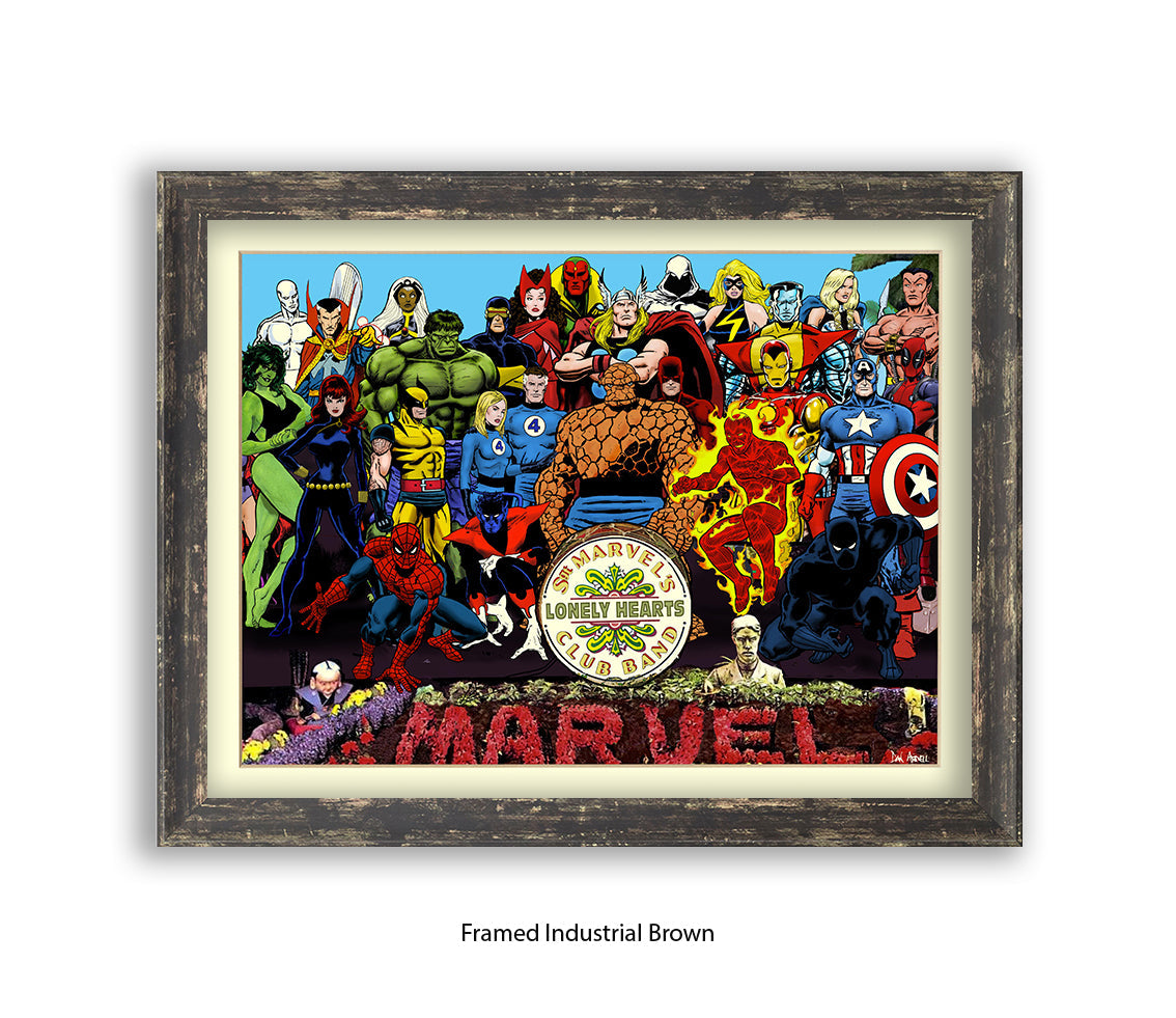 Sgt Marvels Lonely Hearts Club Band Dan Avenell Art Print