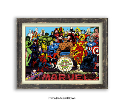 Sgt Marvels Lonely Hearts Club Band Dan Avenell Art Print