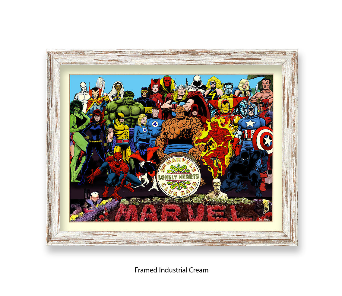 Sgt Marvels Lonely Hearts Club Band Dan Avenell Art Print