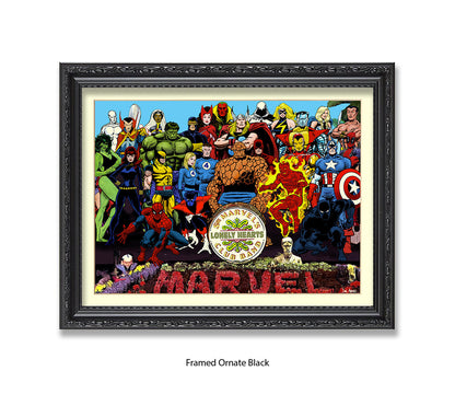 Sgt Marvels Lonely Hearts Club Band Dan Avenell Art Print