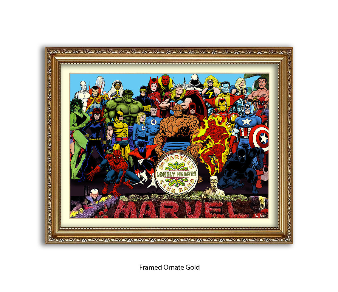 Sgt Marvels Lonely Hearts Club Band Dan Avenell Art Print