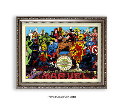 Sgt Marvels Lonely Hearts Club Band Dan Avenell Art Print