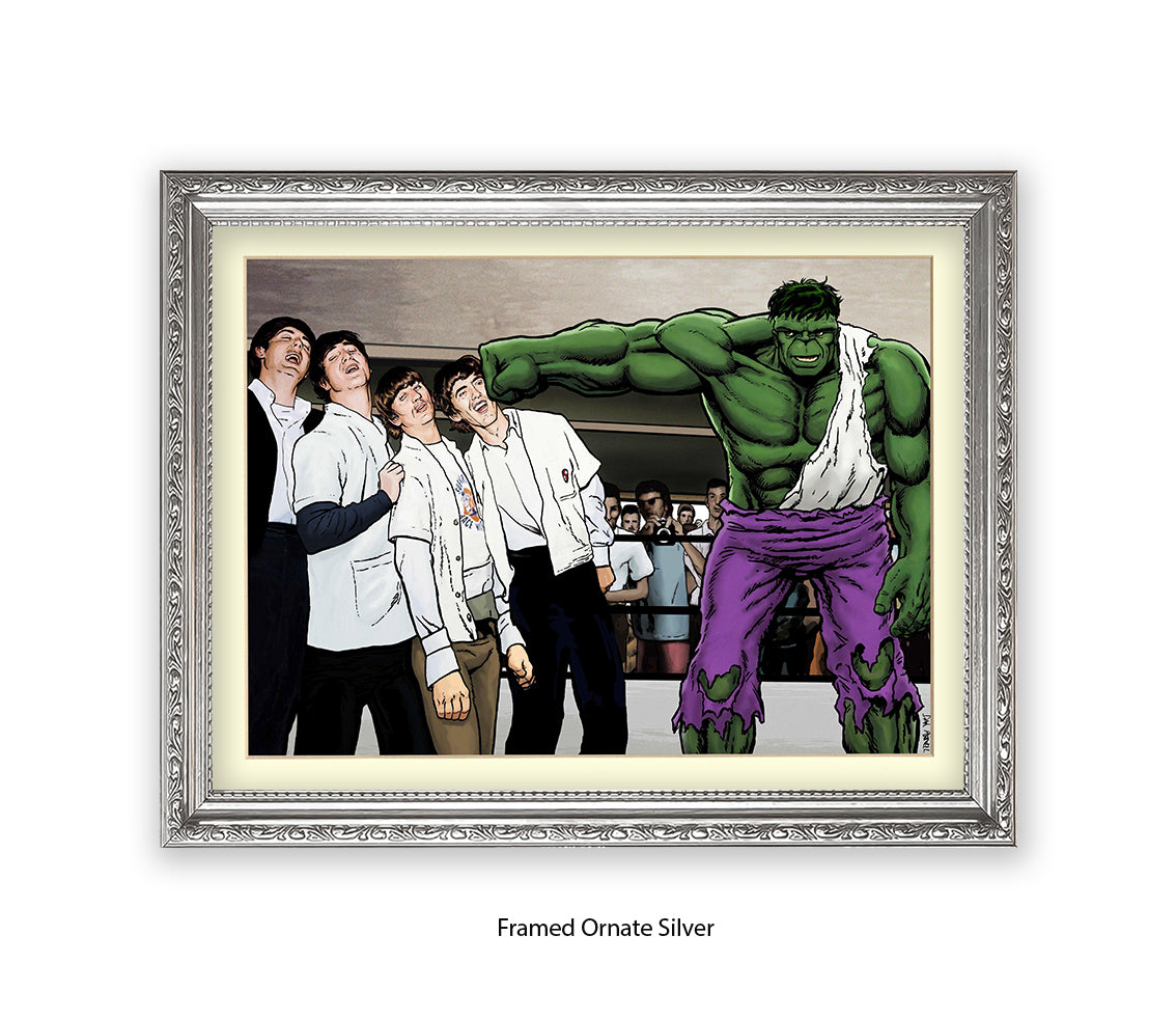 Hulk And The Beatles Dan Avenell Art Print