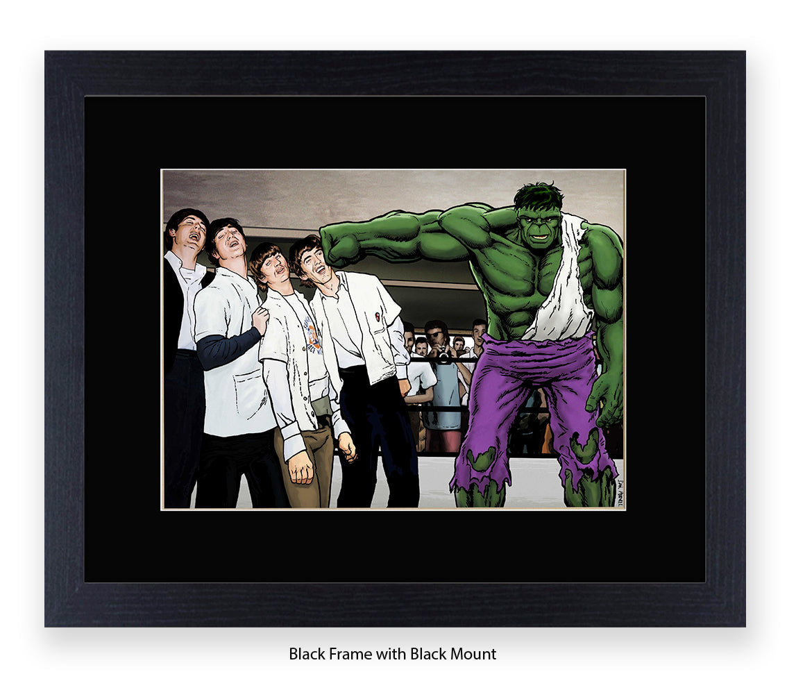 Hulk And The Beatles Dan Avenell Art Print