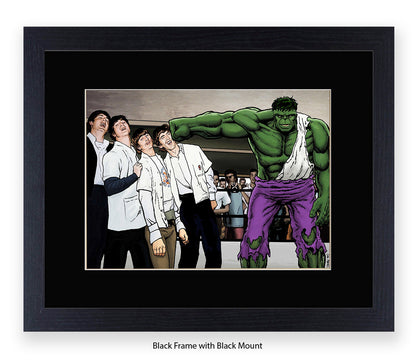 Hulk And The Beatles Dan Avenell Art Print