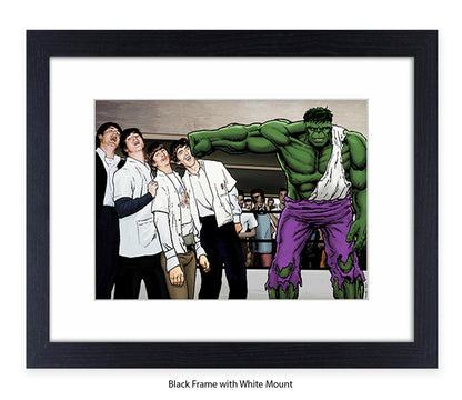 Hulk And The Beatles Dan Avenell Art Print