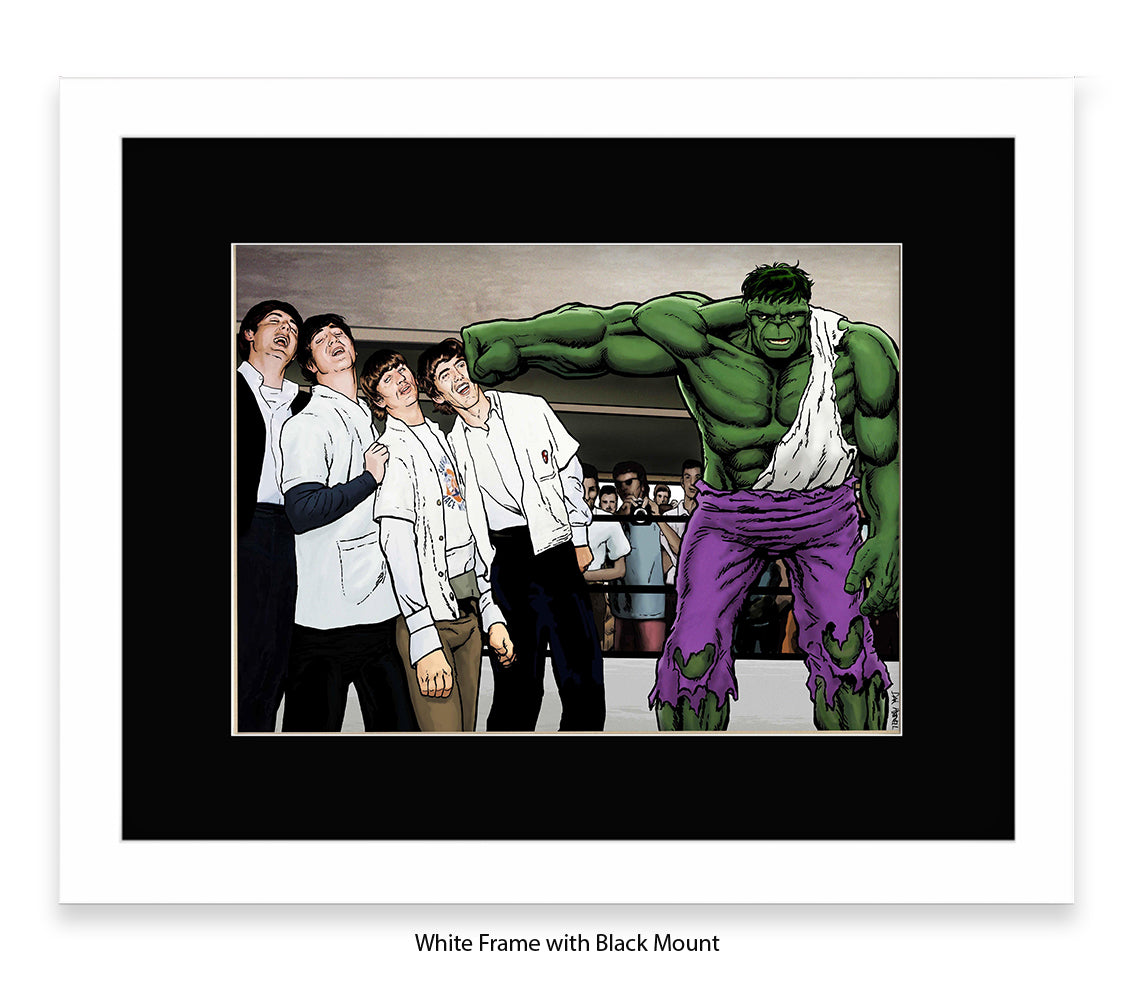 Hulk And The Beatles Dan Avenell Art Print