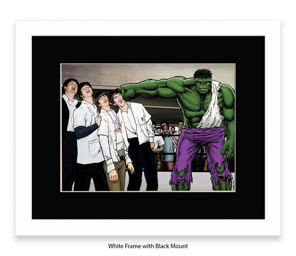 Hulk And The Beatles Dan Avenell Art Print