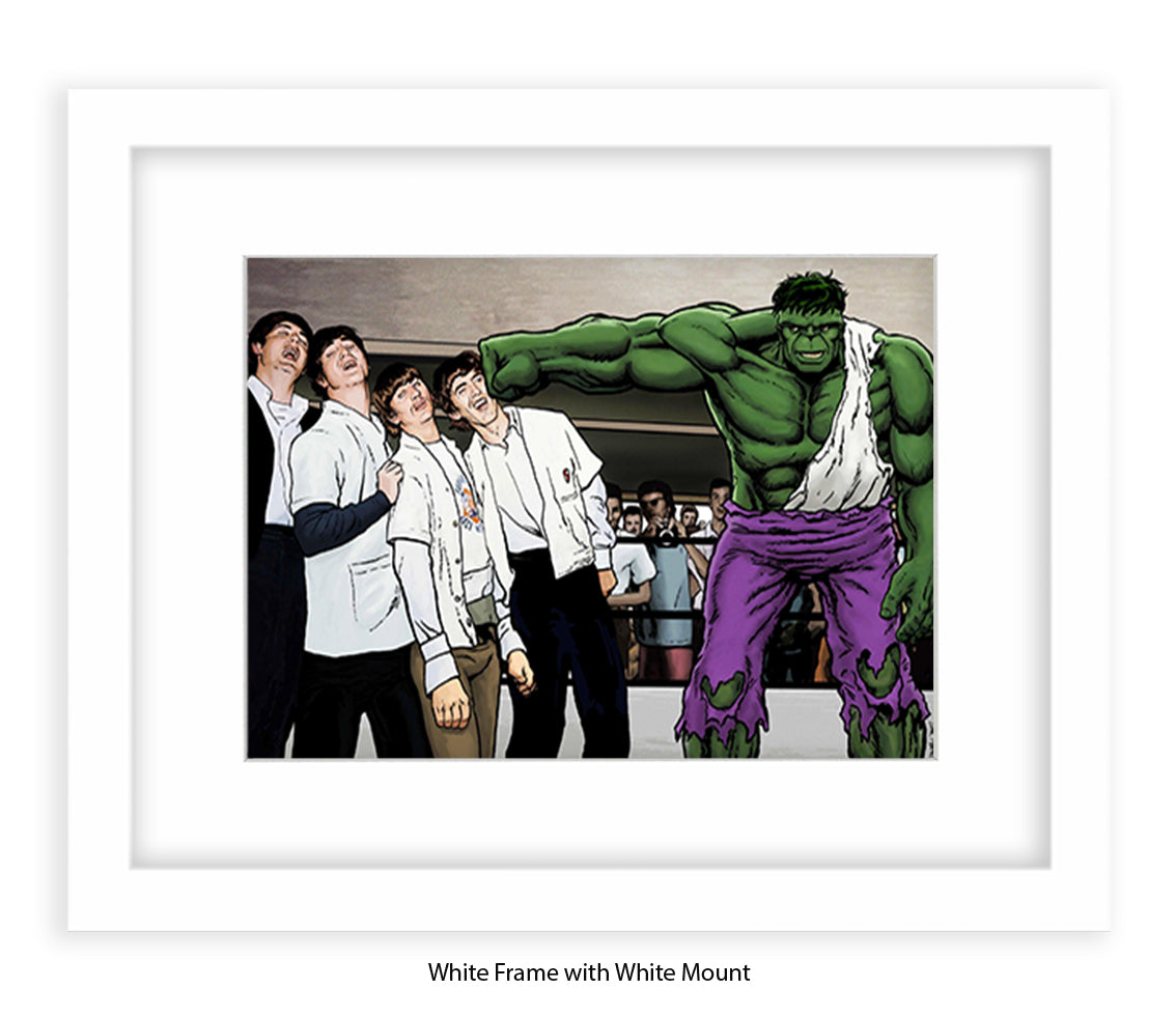 Hulk And The Beatles Dan Avenell Art Print