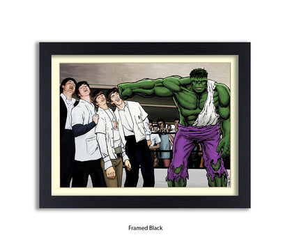 Hulk And The Beatles Dan Avenell Art Print
